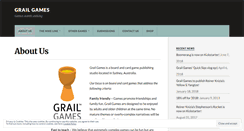 Desktop Screenshot of grail-games.com